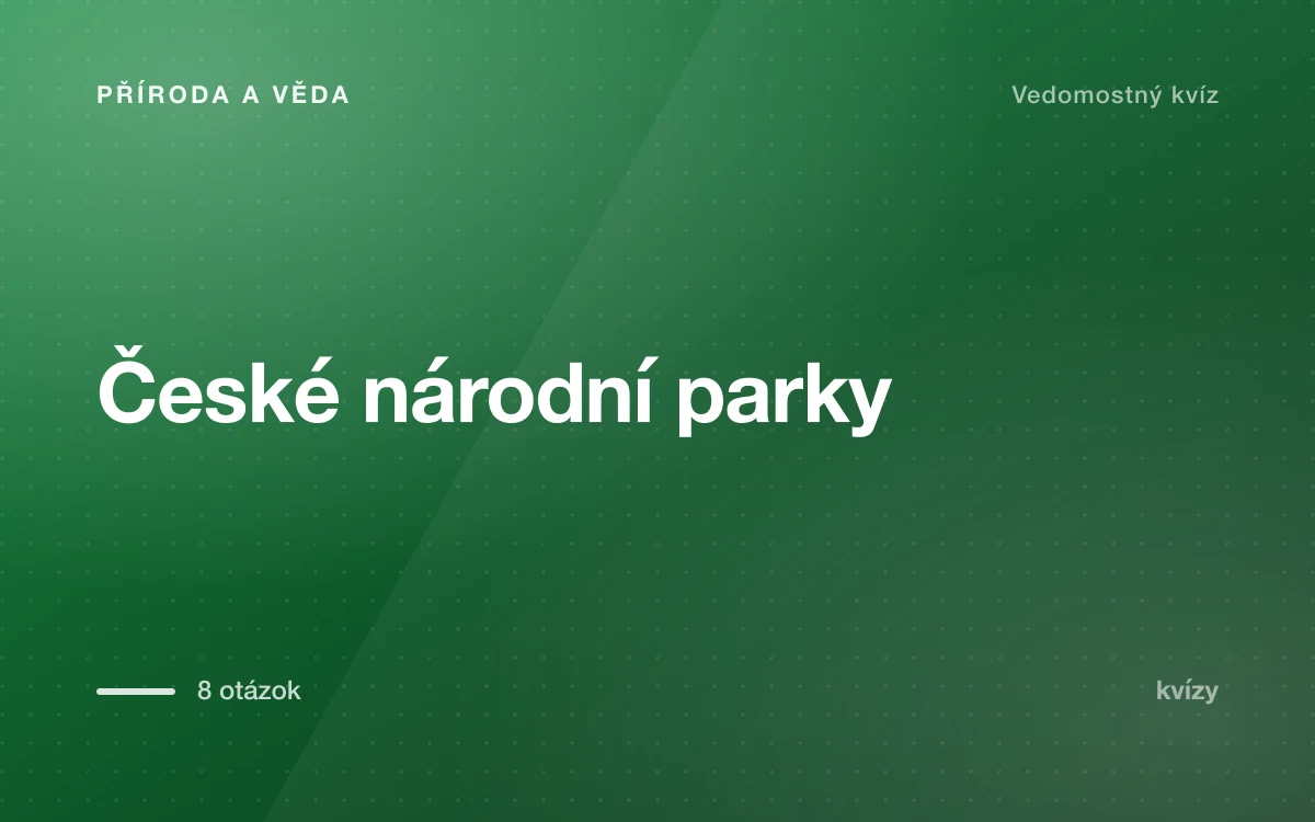 České národní parky